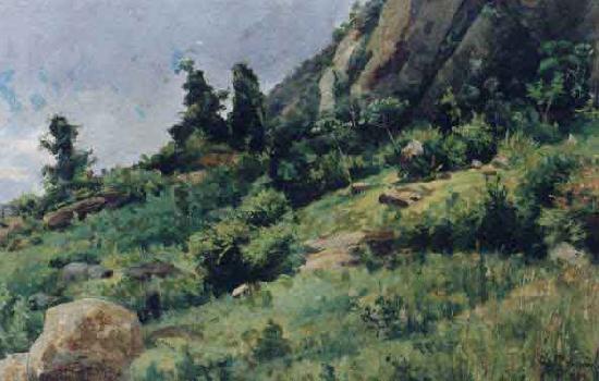Johann Georg Grimm Trecho de paisagem France oil painting art